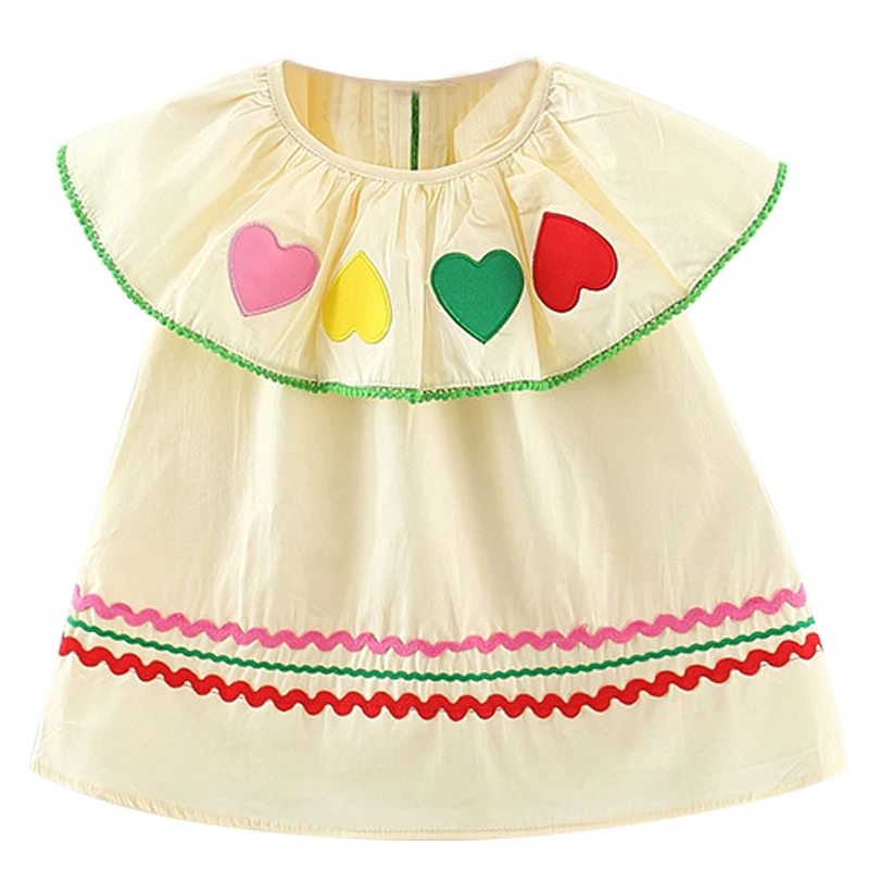 Ropa de verano para niña pequeña, vestido de algodón sin mangas con cuello de muñeca, estilo coreano, BC867, 2024