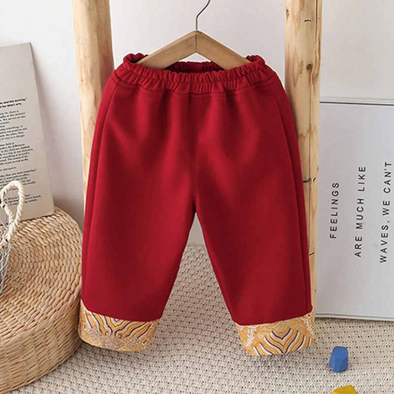 Conjuntos de 2 piezas de primavera y otoño para niño pequeño, trajes de dibujos animados de color rojo, Tops de manga larga para bebé + Pantalones, ropa para niña recién nacida B305 - imagen 5