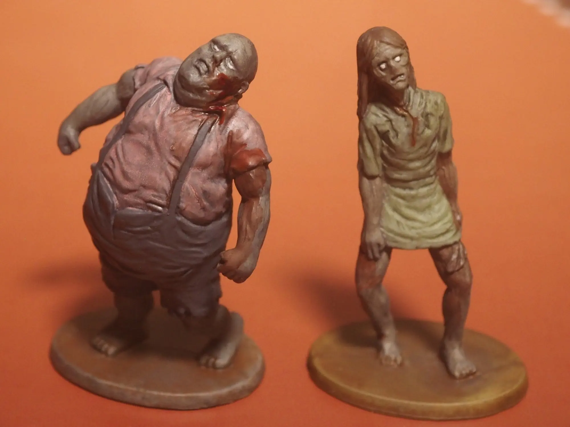 Cápsula de Tarlin, juguetes Mob Zombie 1/35, adornos en miniatura pintables, figuras de colección de animación de terror de soldado verde gris - imagen 4