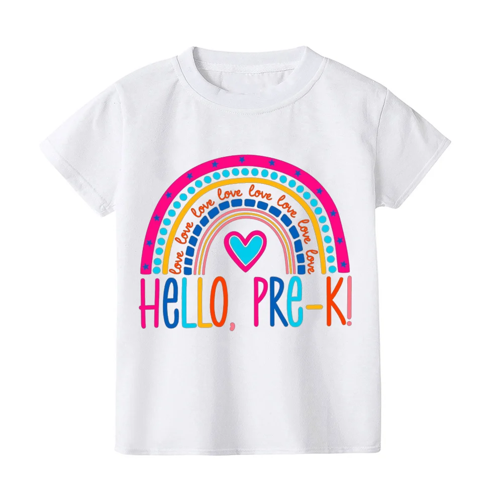 Camisa de Hello Prek Para Niños y Niñas, ropa bonita para el primer día de la escuela, regalo de regreso a la escuela, camisa preescolar para niños pequeños - imagen 4