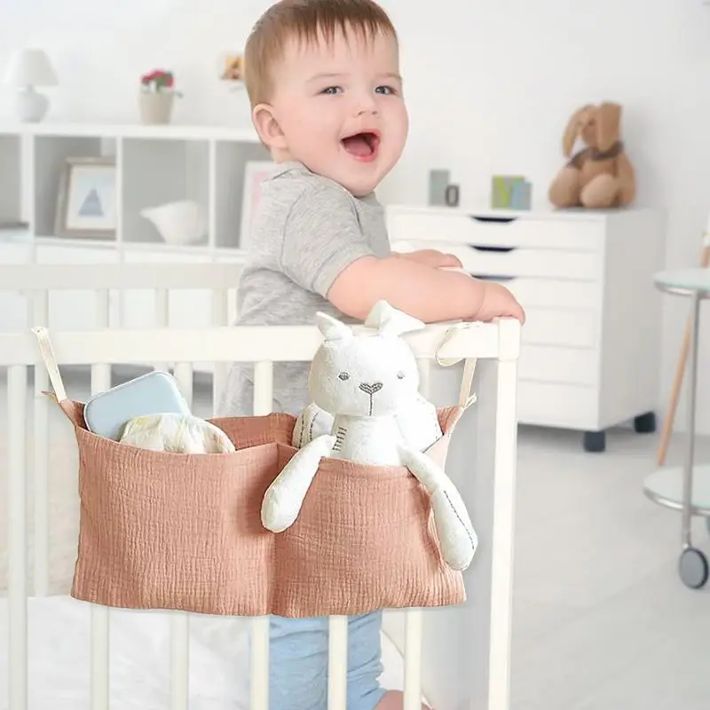 Bolsillos para cama, almacenamiento para cabecera de cama, almacenamiento para guardería, 2 bolsillos, bolsa para cabecera que ahorra espacio, accesorio Caddy para dormitorio, entrada, oficina y dormitorio - imagen 3