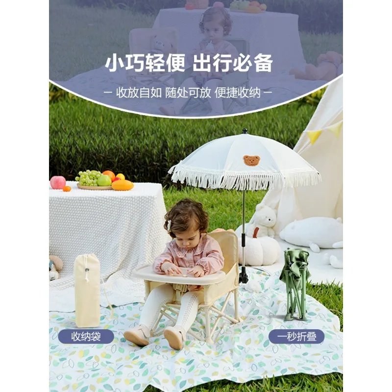 Silla de picnic infantil plegable para playa – Ligera y práctica - imagen 3