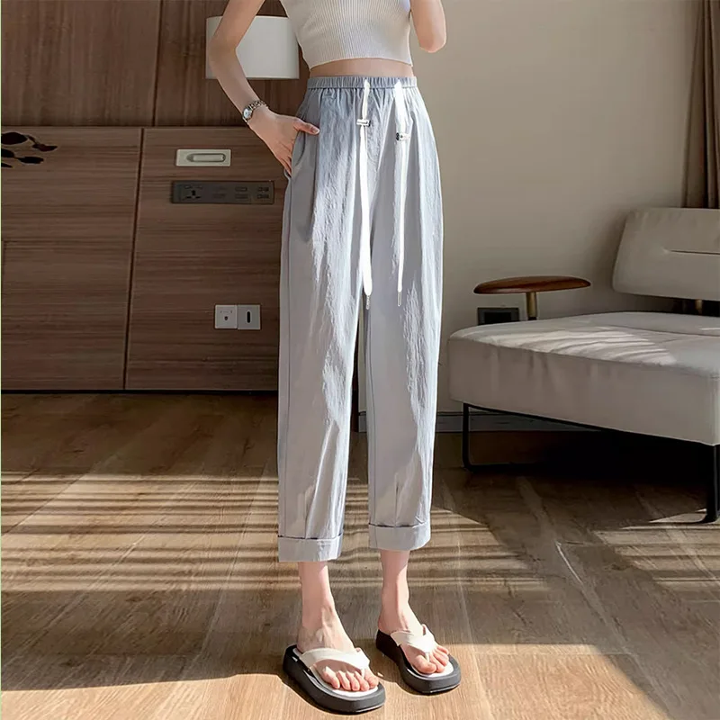 Pantalones premamá de algodón negro – Cómodos y frescos para verano - imagen 4