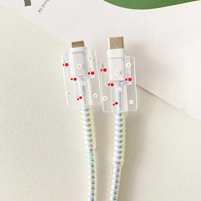 Para Iphone Ipad Cable de datos Funda protectora Cable de carga Anti rotura Adecuado para cargador de 20W Regalos para niños y niñas - imagen 2