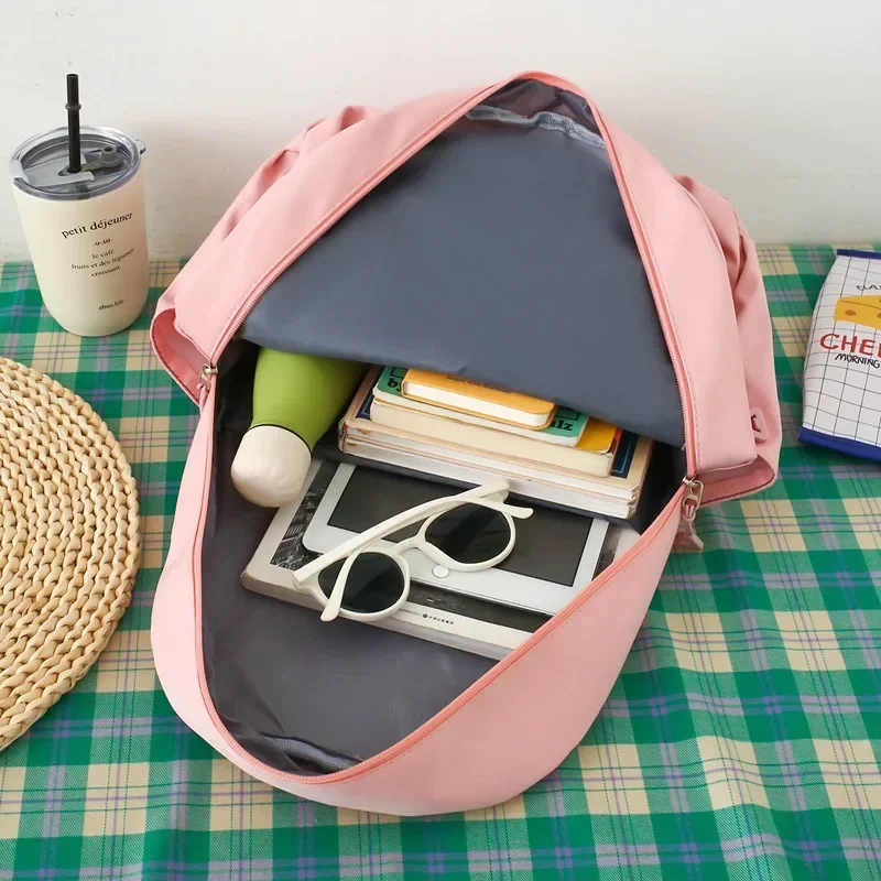 4 unid/set Snoopys, mochila escolar para niños y niñas, mochila con lápiz, bolso cruzado, bolso de libro de Anime para adolescentes, regalo Kawaii para estudiantes y mujeres - imagen 4