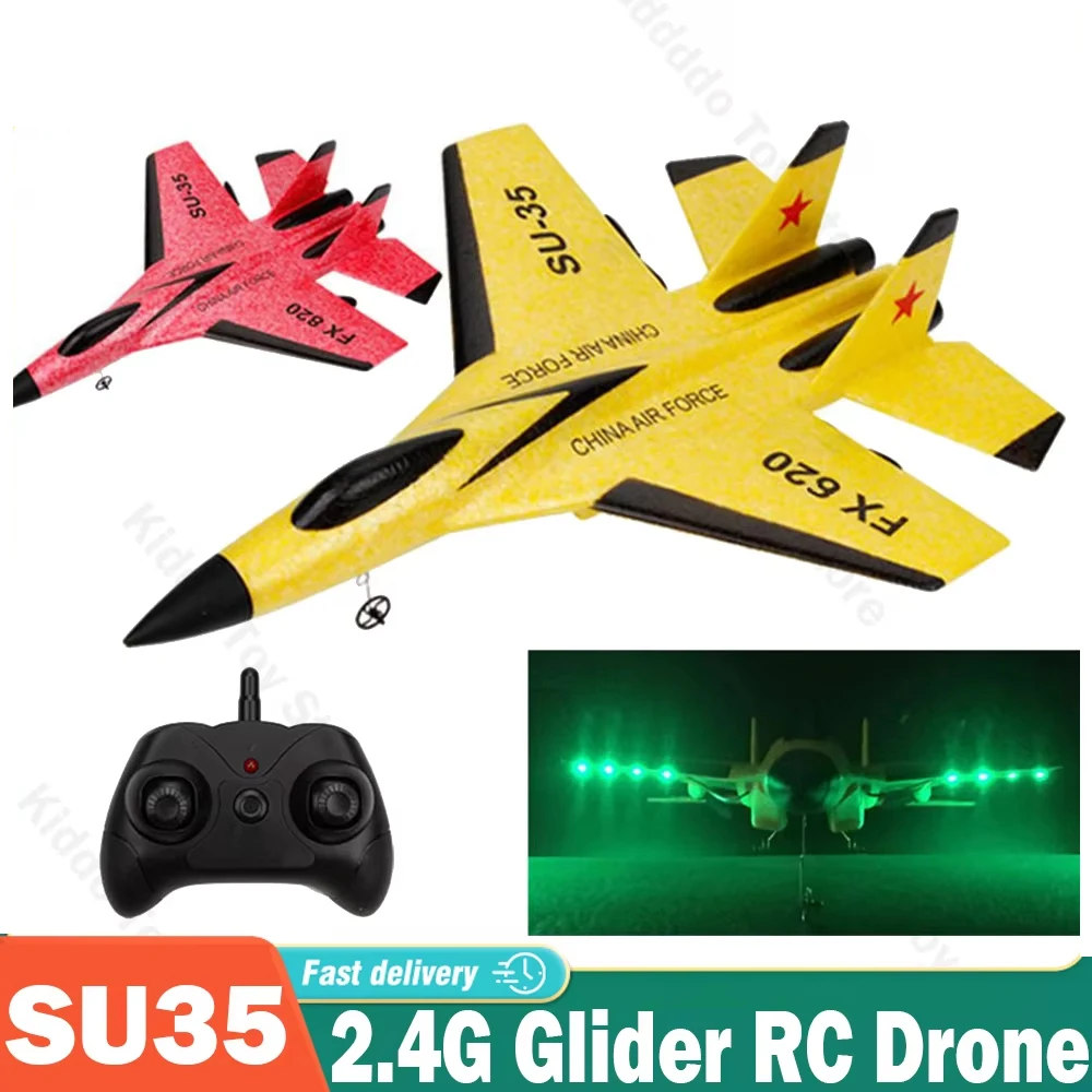 SU35 planeador ala fija RC drone avión mano lanzamiento espuma Dron 2,4G eléctrico al aire libre RC avión juguetes para niños regalos de navidad