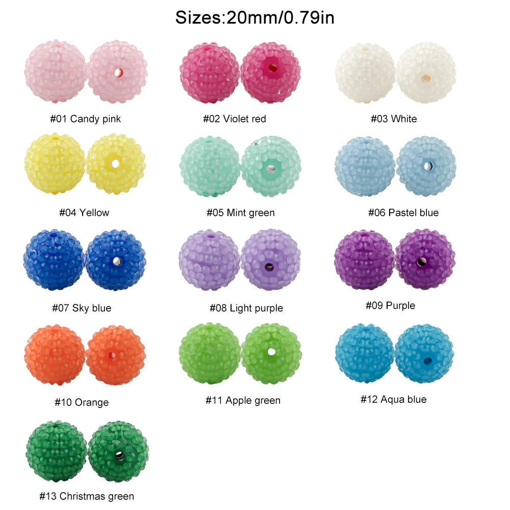 Kovict, 5 ~ 20 piezas, 20mm, escamas de pescado transparentes, cuentas acrílicas de Color sólido, pulseras DIY, llavero, bolígrafo, accesorios para fabricación de joyas - imagen 2