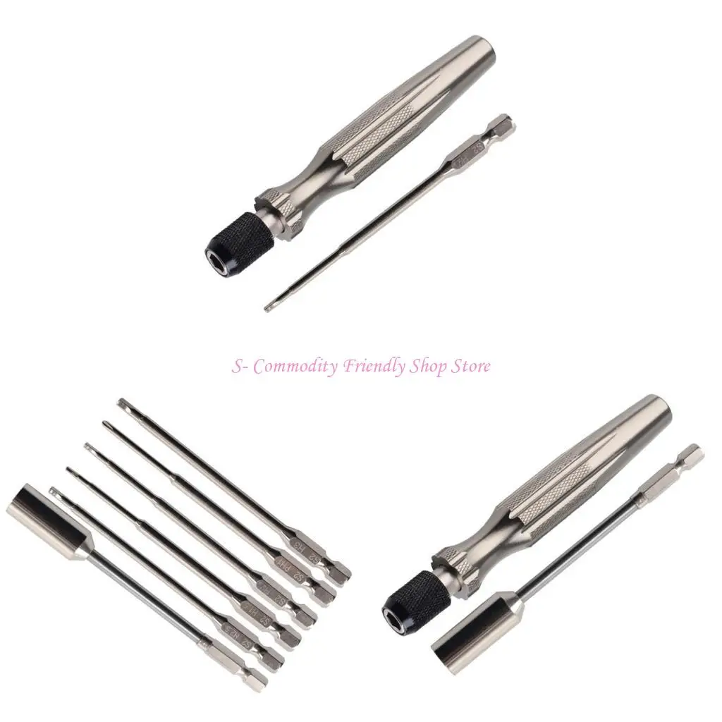 85AE Juego destornillador portátil con consejos para herramienta reparación automóviles modelo control remoto