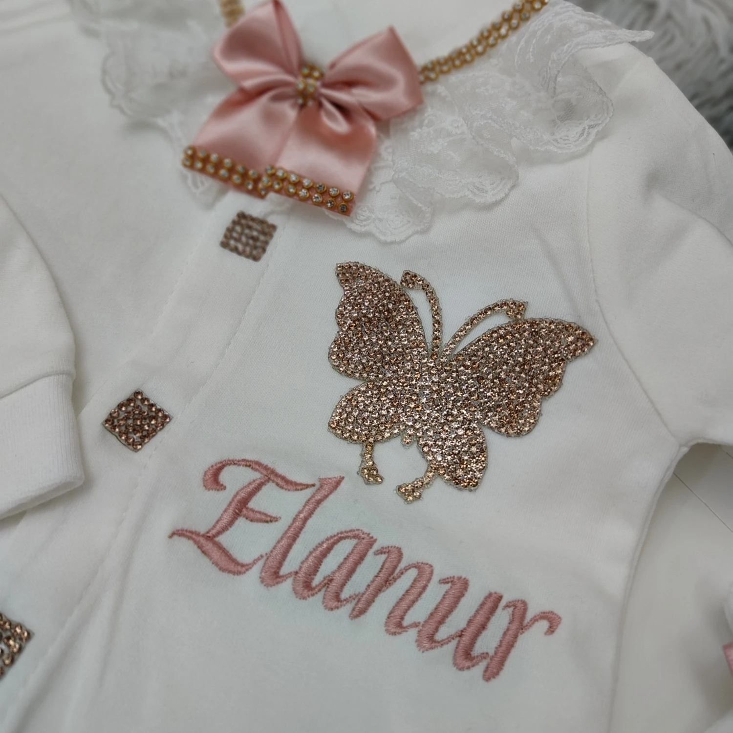 4 Uds. De capa personalizada con nombre, joyería de corona para recién nacido, pelele de bienvenida a casa, ropa de bebé, trajes de algodón para niña y niño pequeño - imagen 4