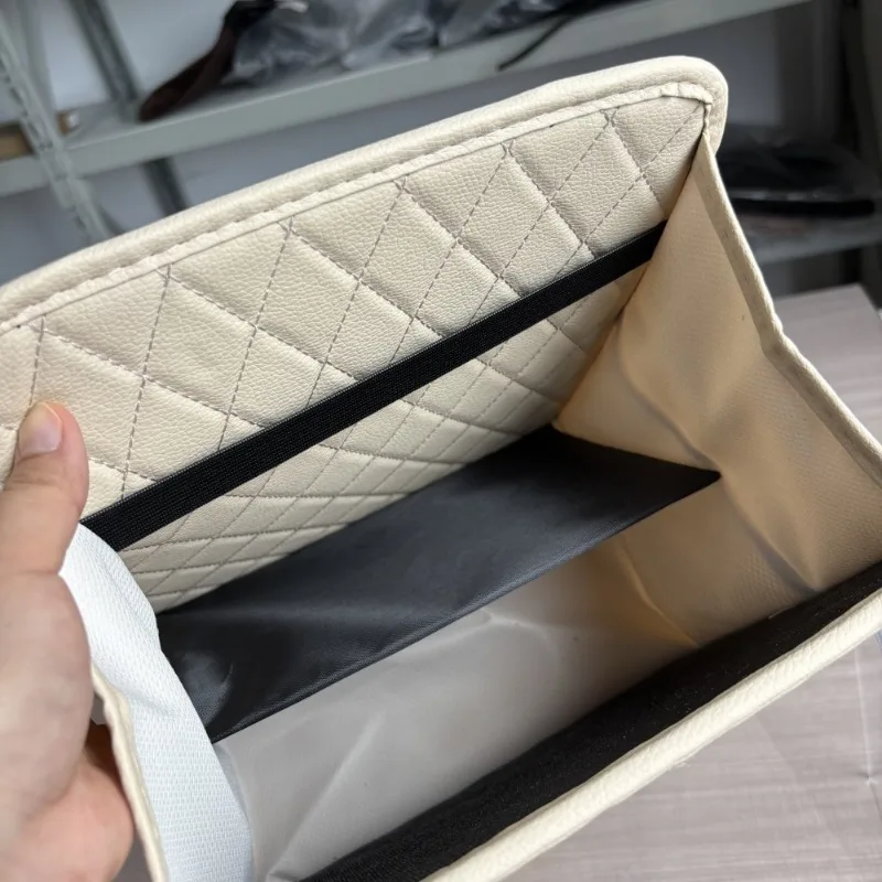 Bolsa colgante de almacenamiento para asiento trasero de coche, caja de almacenamiento multifuncional, bolsa de almacenamiento para respaldo de asiento de coche, suministros de decoración Interior de coche, 1 ud. - imagen 5