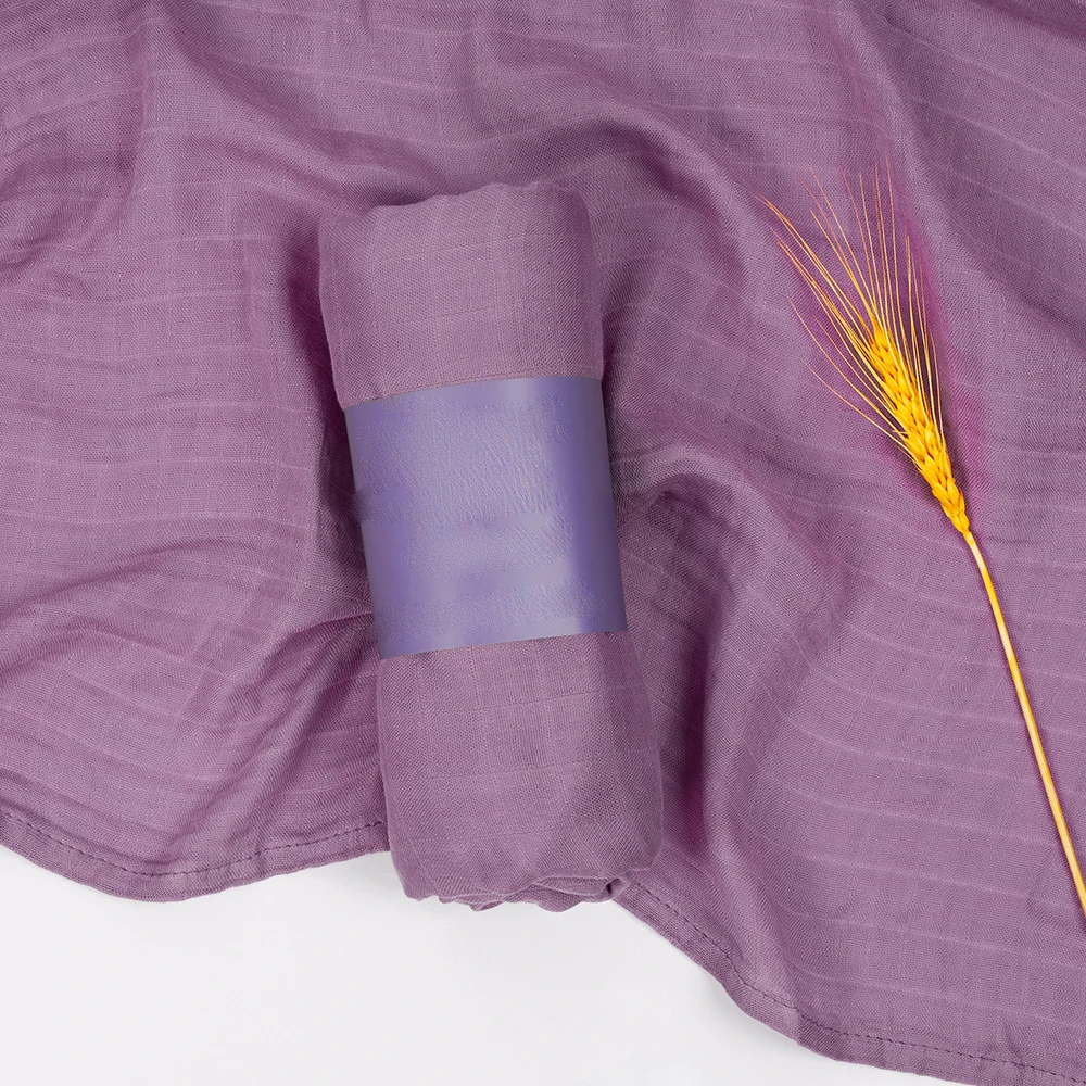 Manta envolvente de muselina para bebé, 120x110cm, 2 capas, agradable para la piel, bonito estampado, toalla para bebé, manta de algodón de bambú - imagen 3