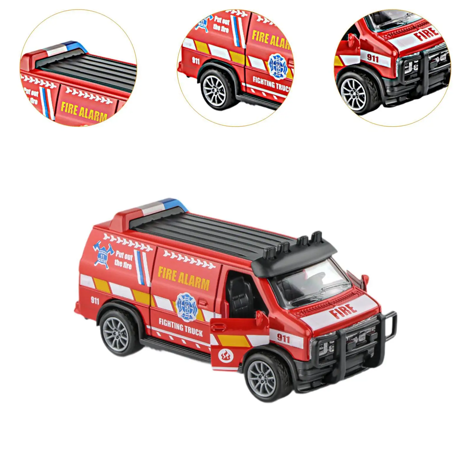 1/32 Vehicle Model Portable Alloy Police Car Model for Adults Kids Boy Girls