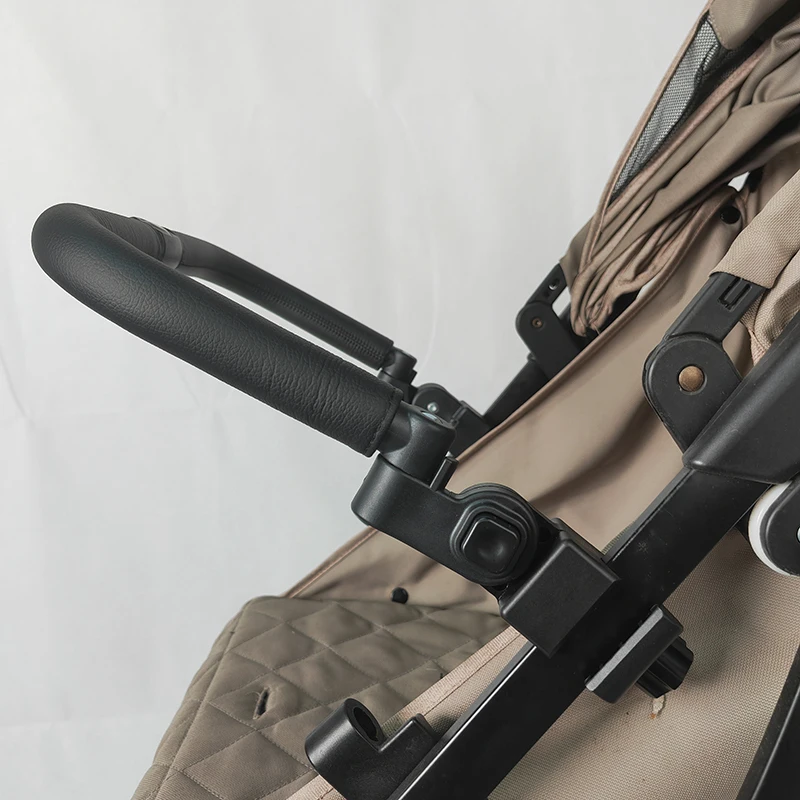 Barra de parachoques Universal para cochecito, mango de brazo para cochecito, accesorios para cochecito, esponja de cuero PU, Material de acero, barra de seguridad de tipo separado - imagen 3