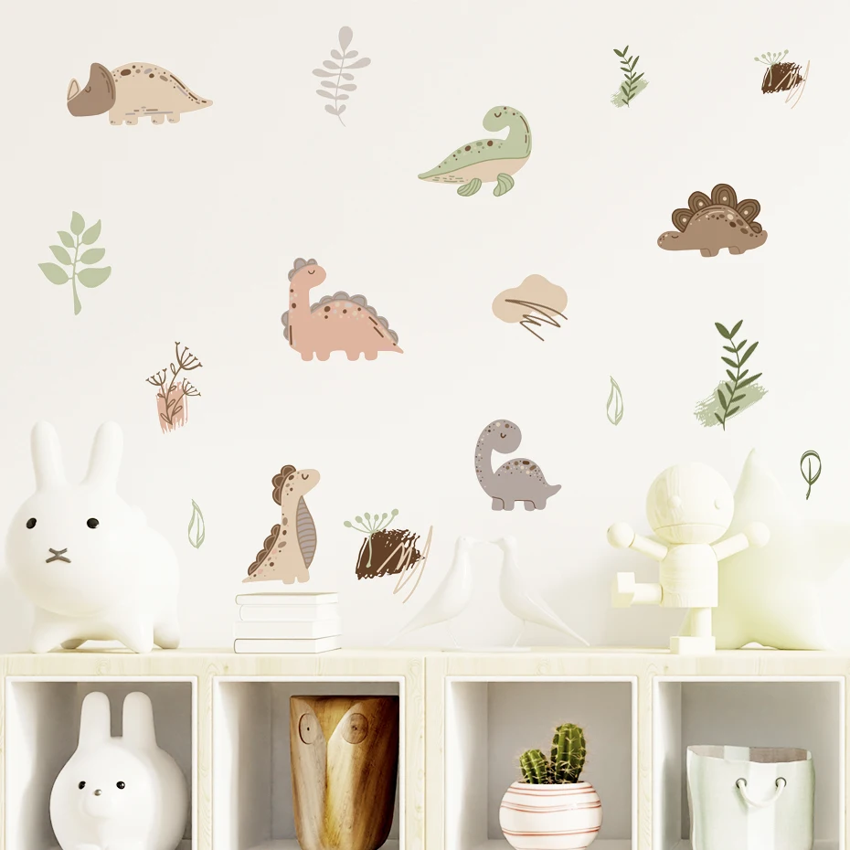 Pegatinas decorativas dinosaurs acuarela para habitación infantil - imagen 5