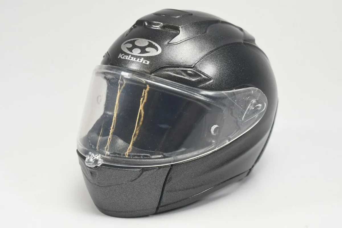 SO-TA cápsula de juguete genial, escala 1/6, casco de motocicleta Kabuto, colección de miniaturas, escudo de F-17, figuras gashapon móviles - imagen 4