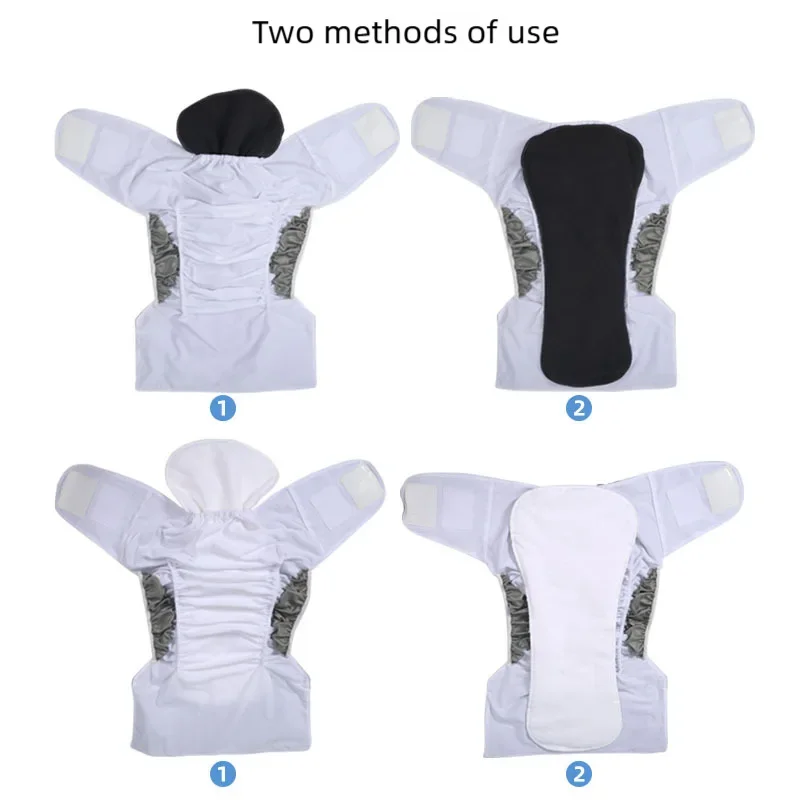 Inserto de pañal lavable bebé multicapa algodón forma hueso - imagen 4