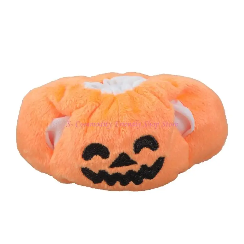 85AE Trendy Plush Doll Black Wizard Hat And Design Top Pumpkin Top Photo Props - imagen 2