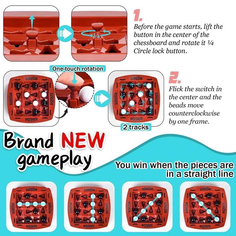 Juego de mesa educativo con ajedrez lógico y rompecabezas - imagen 4