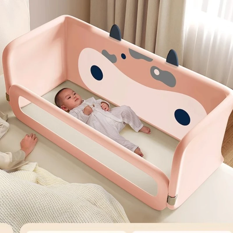 ‌ Cama de noche plegable para bebé ‌   - Parachoques de cuna portátil con tubos reforzados Riel de cama antiarrollamiento para seguridad para dormir de recién nacidos