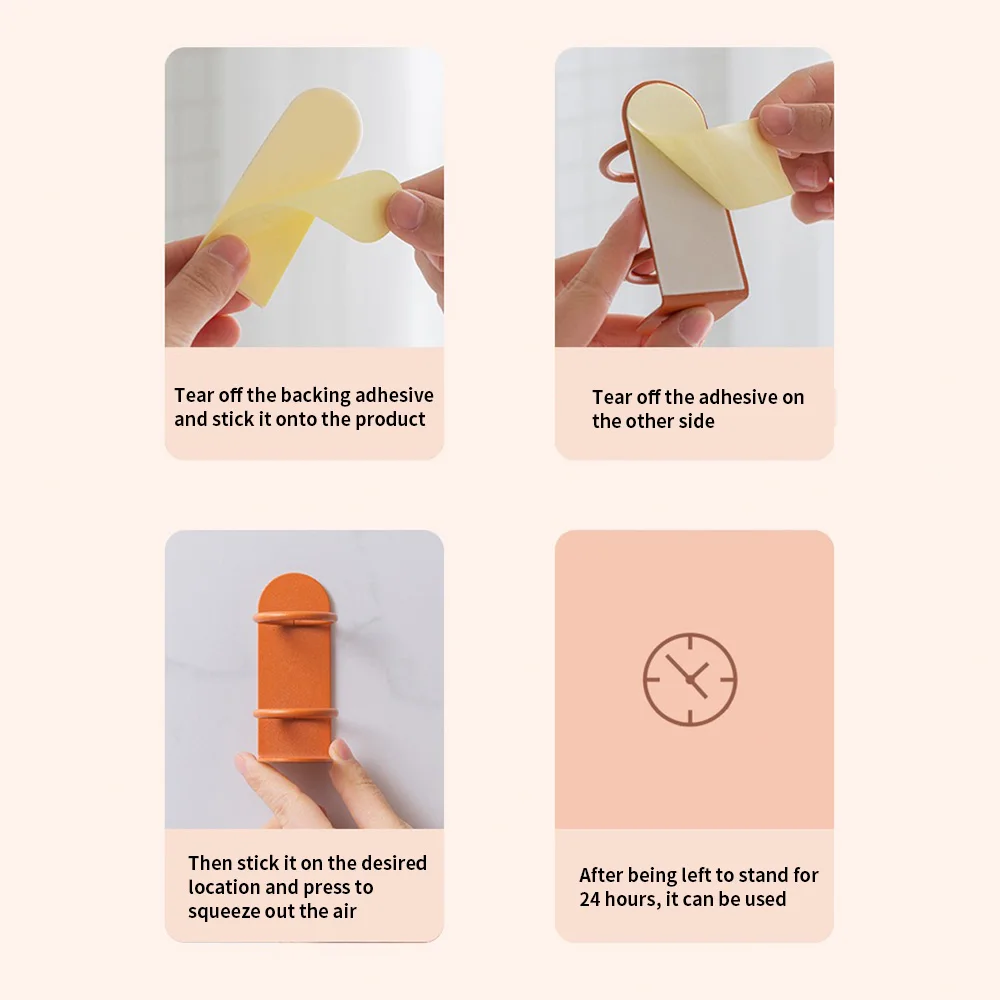 Estante de almacenamiento de cepillos de dientes eléctricos, soporte de pared no perforado para cepillos de dientes, soporte para cepillos de dientes de baño, 1/3/6 Uds. - imagen 5