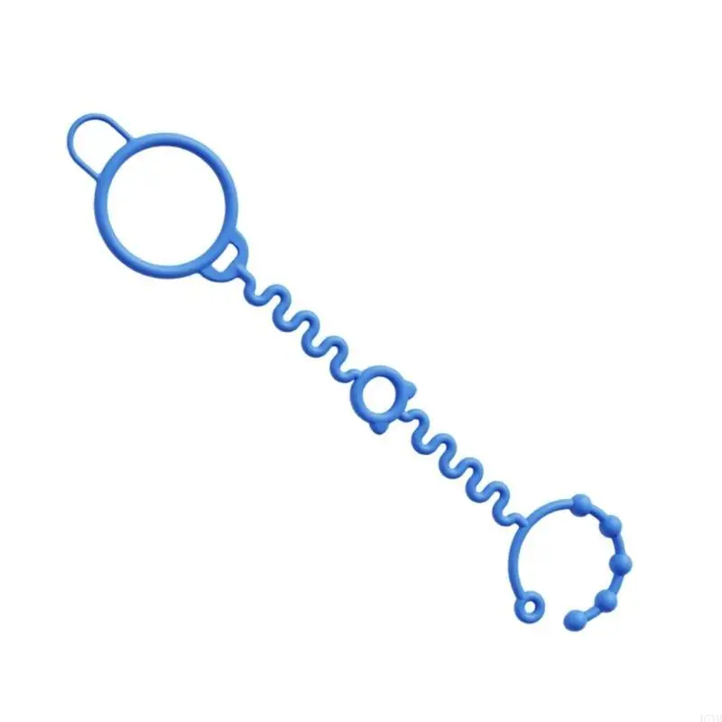 D7YD Correa silicona fácil usar Portavasos a prueba caídas Portavasos ajustable para asegurar biberones y tazas en - imagen 5