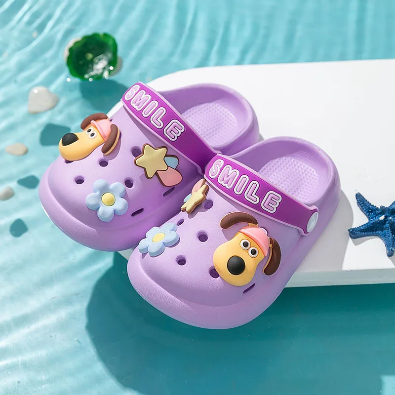 Zuecos de jardín de verano para niños, sandalias de playa para niños y niñas, zapatillas ligeras y transpirables con bonitos dibujos para bebés - imagen 5