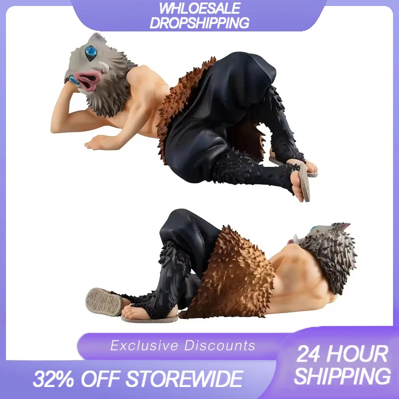 Hashibira Inosuke figura de modelo de exhibición, juguetes de acción coleccionables, regalos para niños, juegos y fanáticos del Anime Demon Slayer