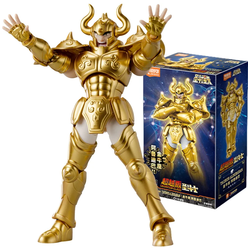 Original Blokees Gold Saint Aldebaran Sagitario Pegaso Escorpio Milo figura de acción coleccionable montar juguetes regalos de cumpleaños - imagen 2