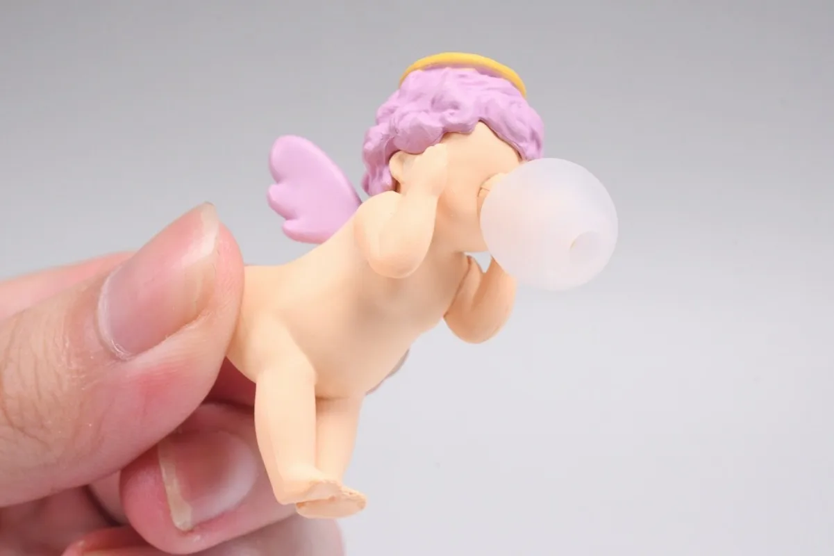 En Stock, juguetes cápsula de enlace brillante, lindas alas desnudas, ángeles y demonios, tapones para los oídos, pendientes, figuras de Halloween, regalos - imagen 3