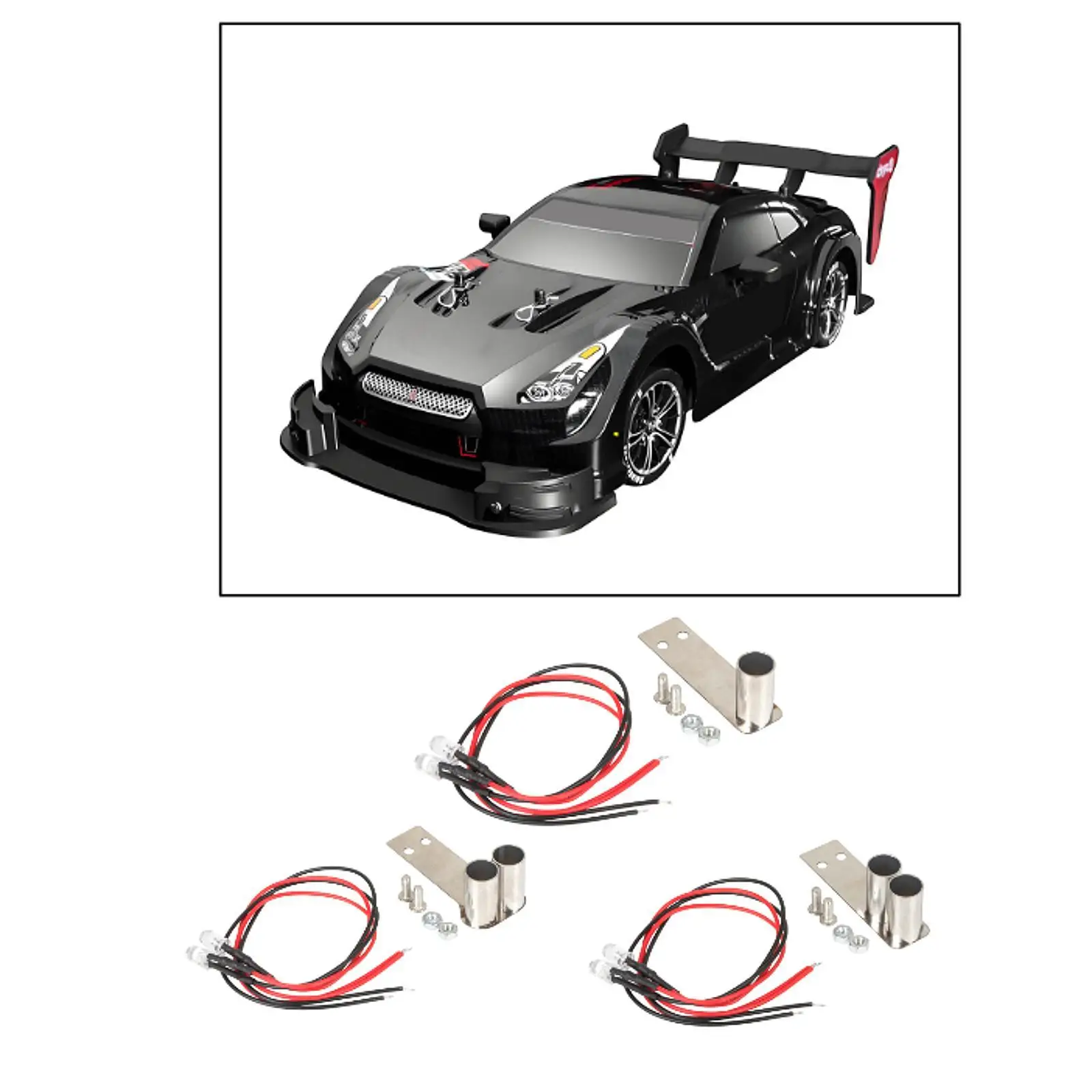 Tubo de escape de simulación, escala 1:10, repuesto resistente para vehículos, piezas y camiones