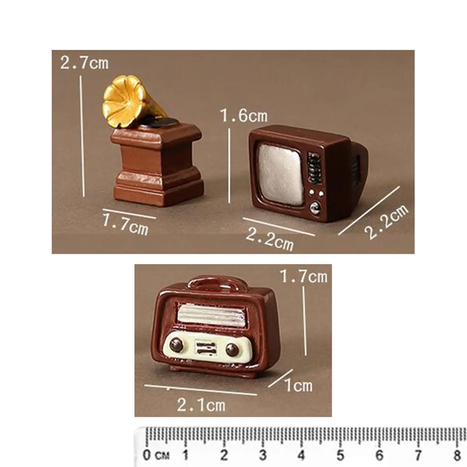 Audio Machine 1:6 1:12 Micro Landscape Decor Dolls Accessory DIY Accessories