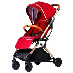 Cochecito de bebé ligero y portátil con asiento reclinable cómodo