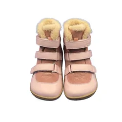 TipsieToes Botas de cuero para bebé – Estilo descalzo ultraligeras