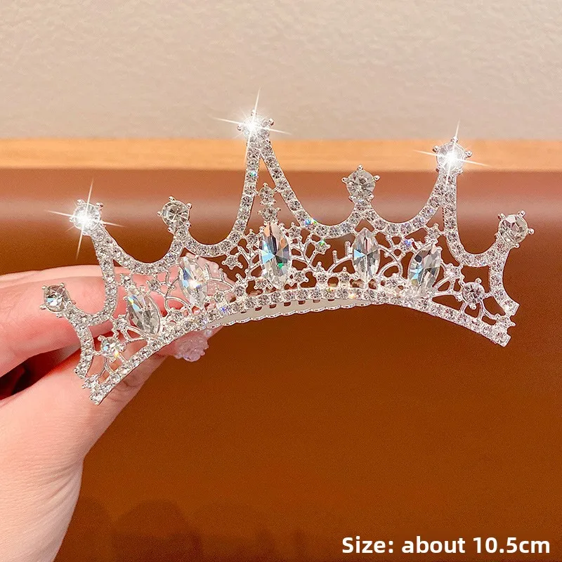 Tocado de corona de cumpleaños para niños de alta gama: elegante peine de tiara para niñas, perfecto para anfitriones, ocasiones especiales, mantiene el cabello limpio - imagen 4