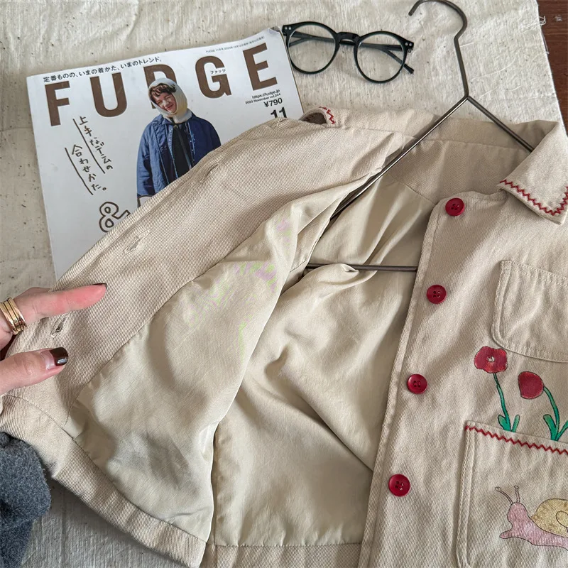 Chaqueta infantil MILANCEL otoño con elefante bordado - imagen 3