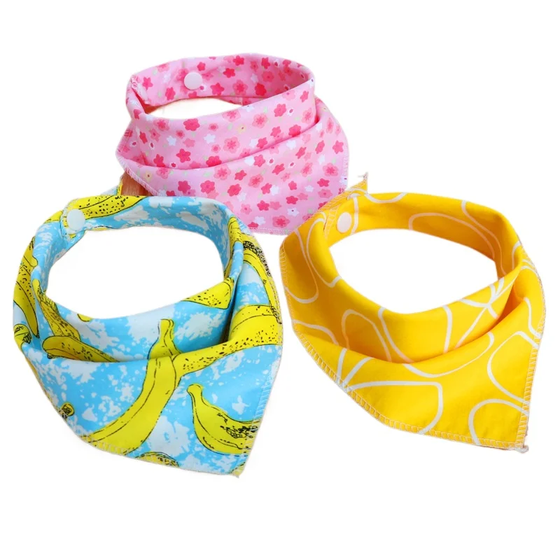 Babero de algodón suave para bebé, Baberos coloridos para niño pequeño, toallas para Saliva, bufanda, delantal para comidas de bebé, productos de accesorios de ropa, 1 ud.