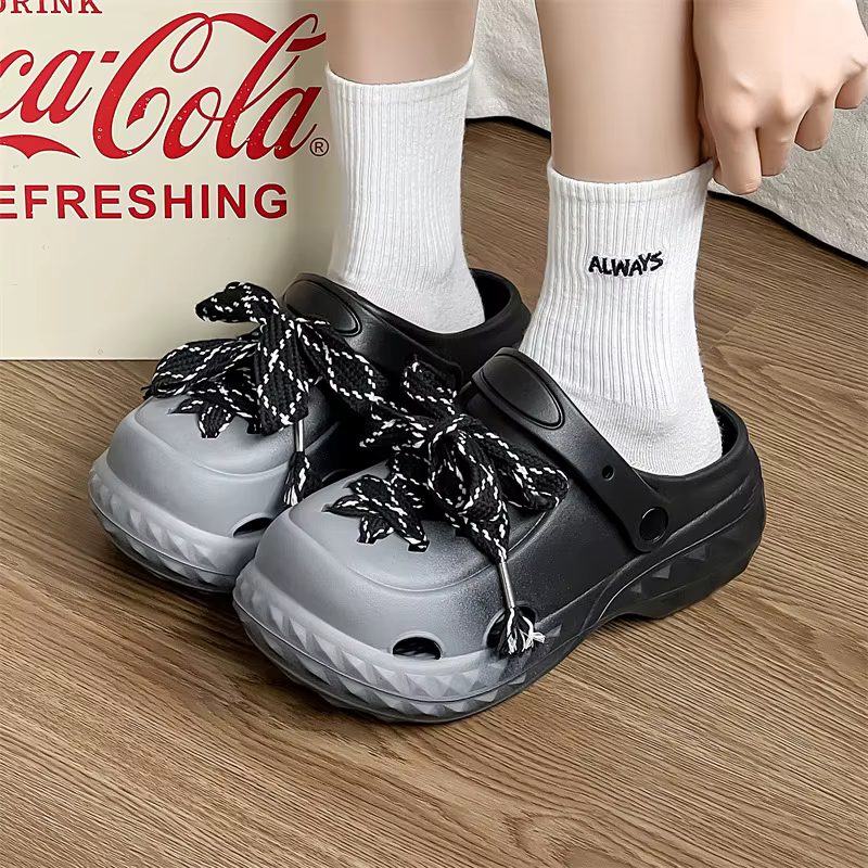 Sandalias de verano para niñas con plataforma gruesa y cordones - imagen 5