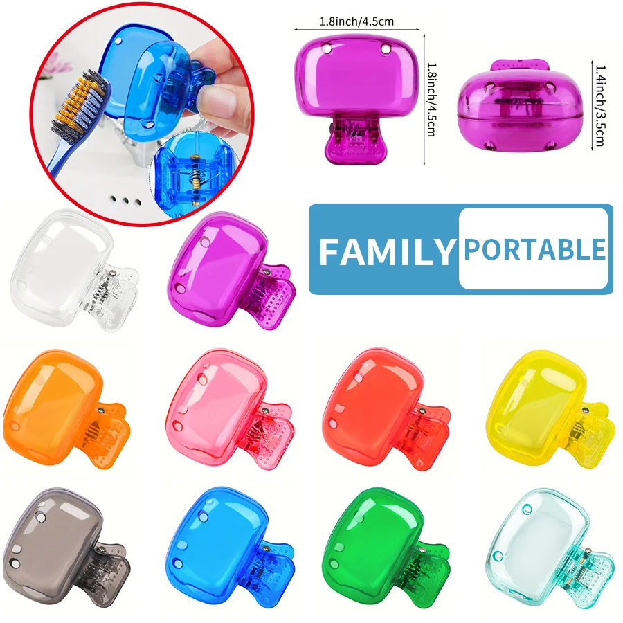 Protector portátil para cabezal de cepillo dental infantil con gancho - imagen 4