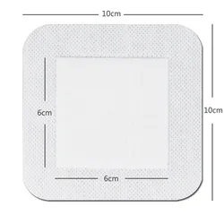 Parches para heridas autoadhesivos 10x10 cm - 5 hojas transpirables