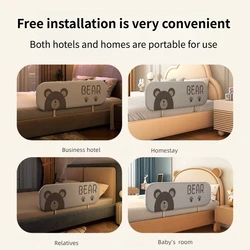 Barrera anticaída plegable para cama de bebé – Seguridad infantil