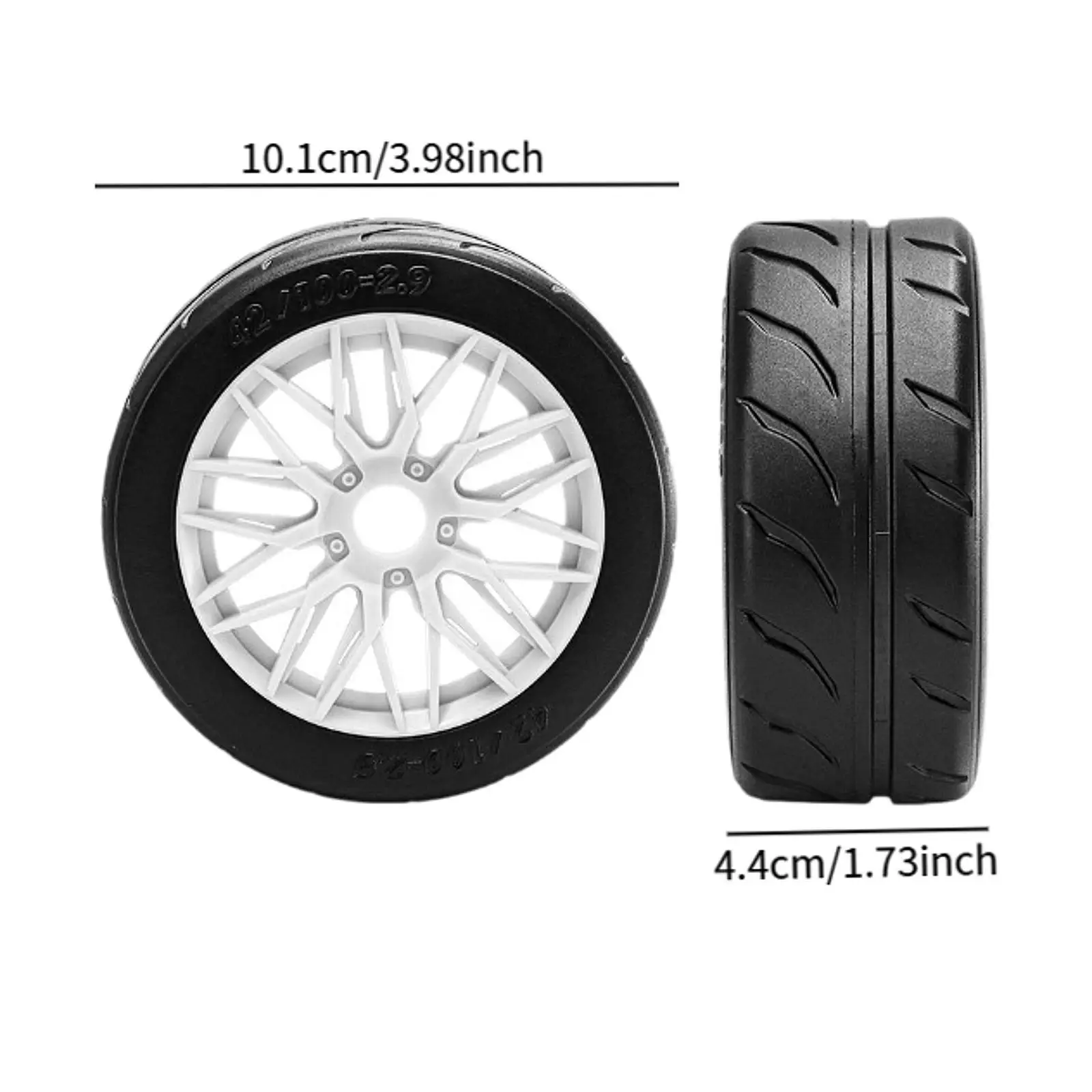 4Pcs 1/8 RC Car Tires Modification RC Race Wheel Short Course Truck Truck