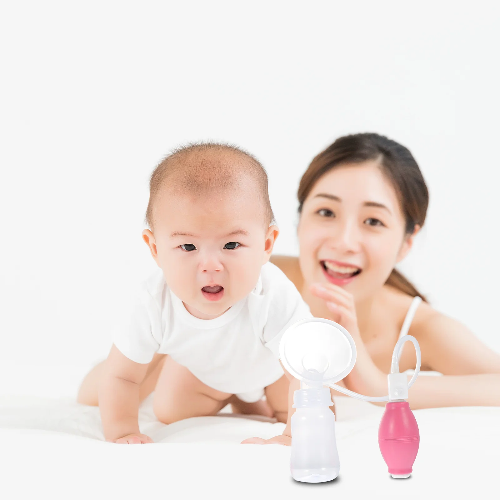 1 Juego de contenedor de almacenamiento de leche materna portátil para apretar a mano, silicona de alta seguridad, práctico lactancia materna - imagen 3