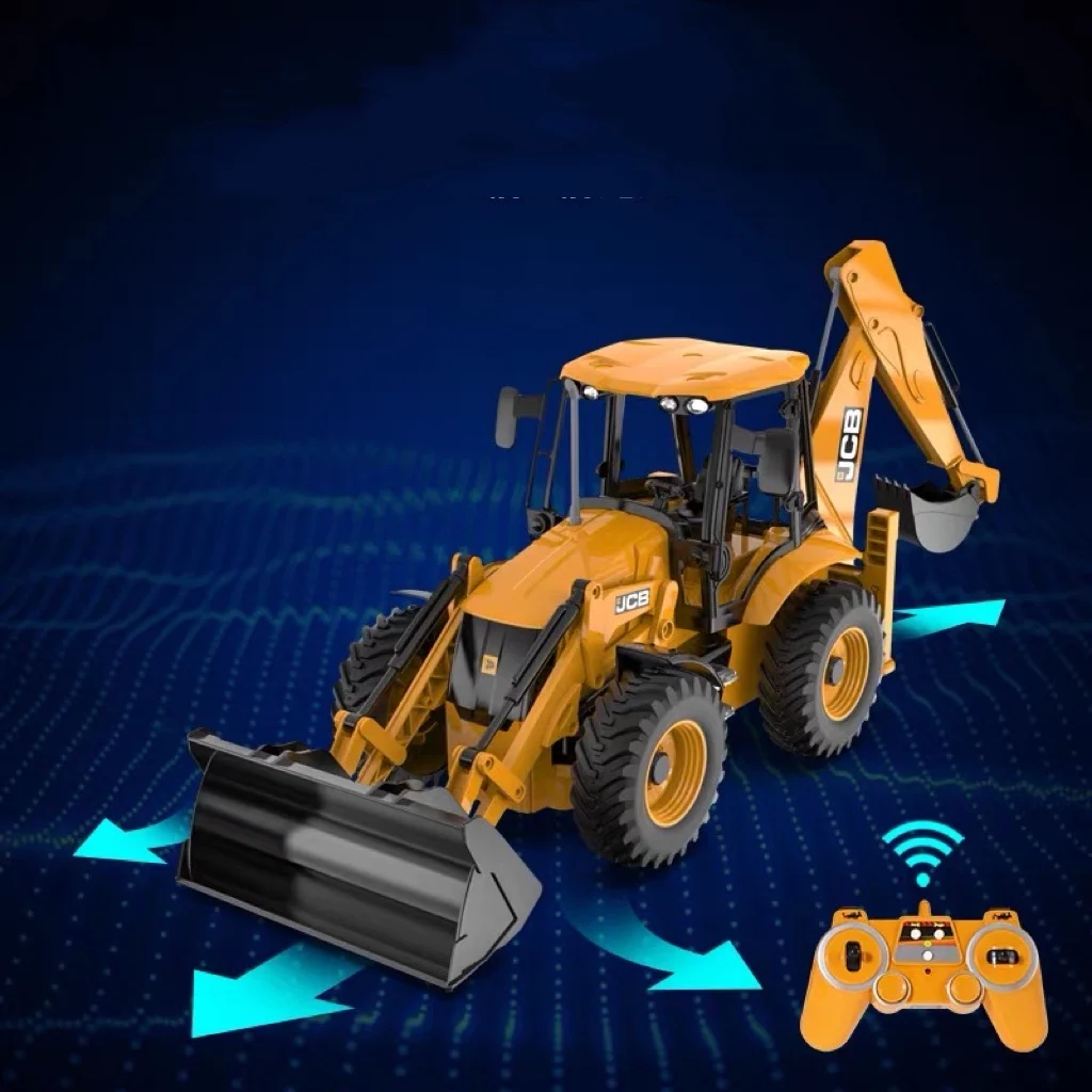 Excavadora JCB de control remoto con sonido y luz para niños - imagen 3