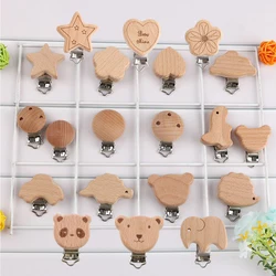 Pinzas de madera con formas de animales para manualidades infantiles