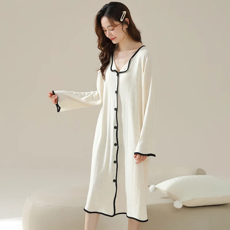 Vestido de maternidad de talla grande, nuevo camisón de lactancia de manga corta, ropa para mujer embarazada, vestidos de lactancia con almohadillas para el pecho - imagen 5