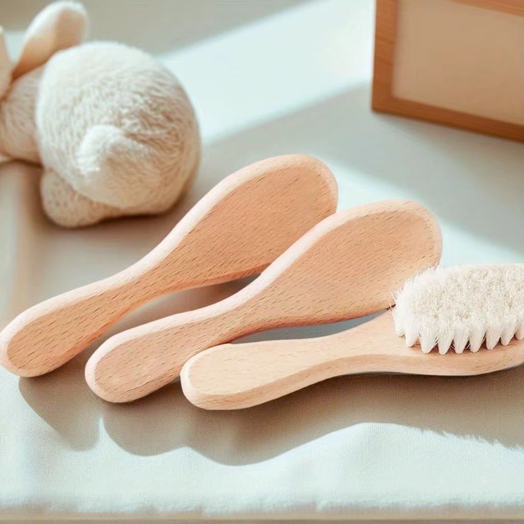 Cepillo pelo bebé personalizado – Recuerdo regalo recién nacido - imagen 3