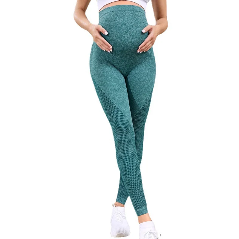 Mallas para embarazadas de cintura alta – Yoga con soporte abdominal - imagen 4