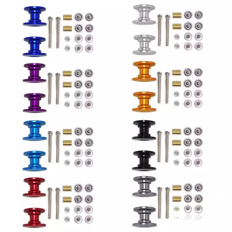 Homemade piezas para coche MINI 4WD ligeras con rodillos dobles - imagen 2