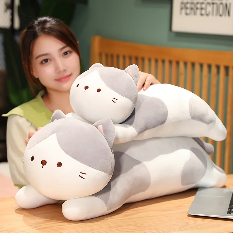 Peluche gato amigo durmiente – Regalo ideal para cumpleaños y Navidad