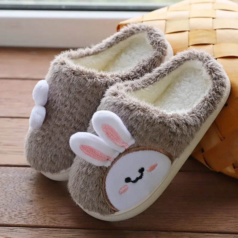 Zapatillas de casa peludas de algodón cálido para invierno - imagen 3